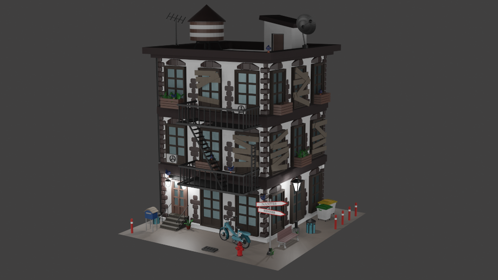 Immeuble abandonné